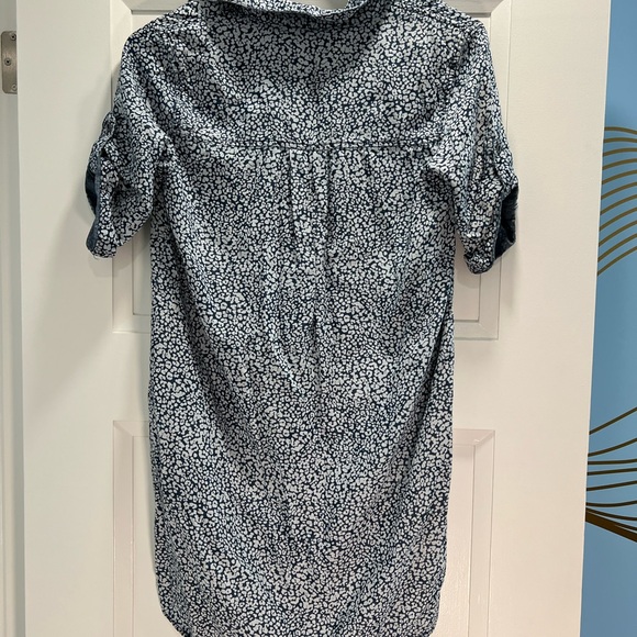 Velvet Heart Blue and White Floral Linen Dress - Picture 4 of 10